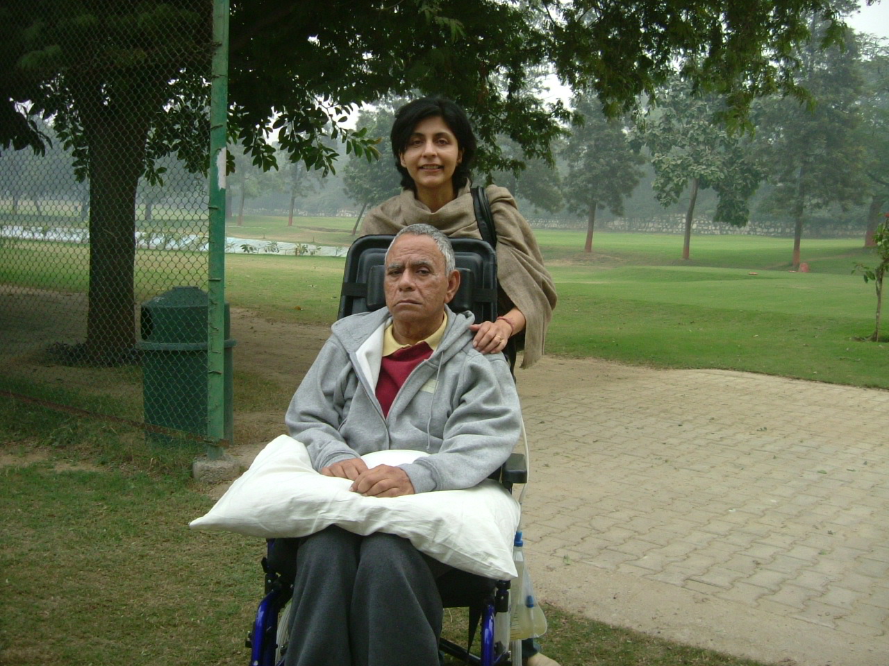 Rima with her father