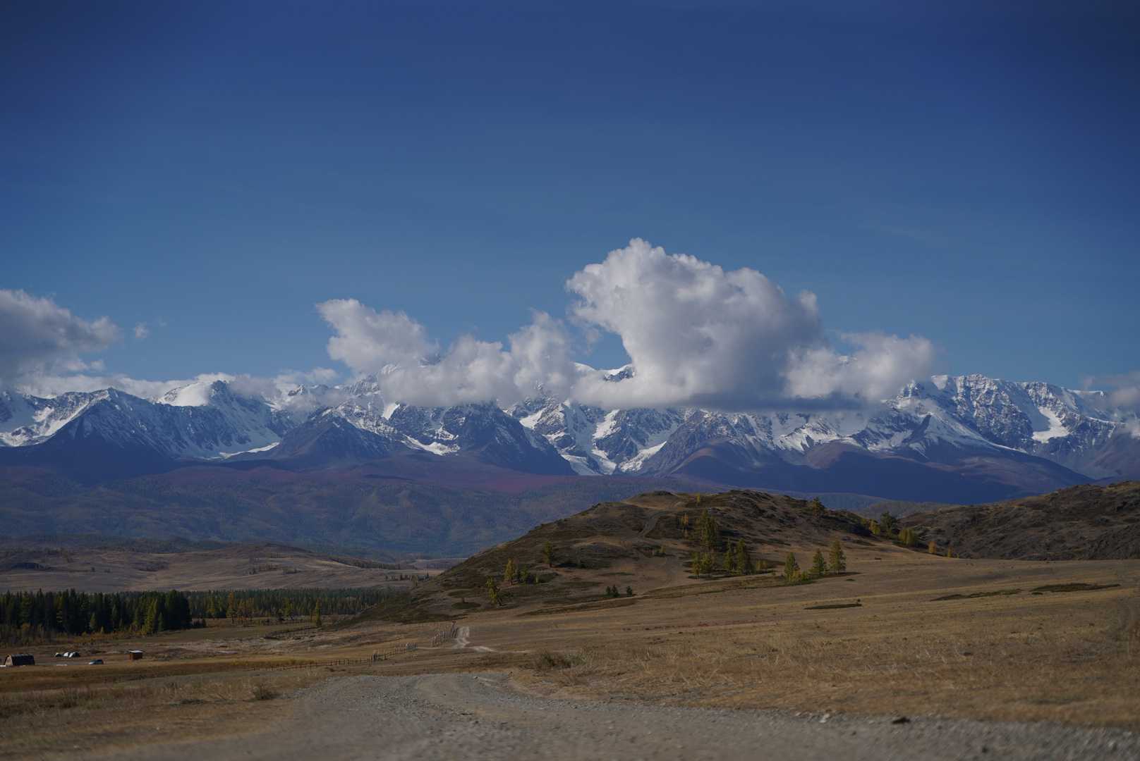 <b><i>The mountains in the distance are on the border with Mongolia</i></b>