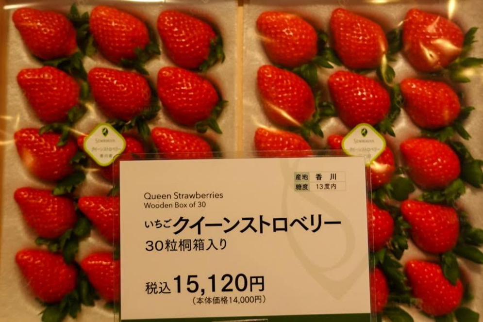 <b>Strawberries - Rs. 10,000 for a box of 30 pieces.</b>